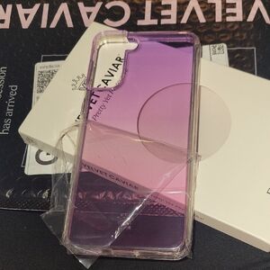 Velvet Caviar Pink to Purple Gradient iPhone Case with Clear Bumper